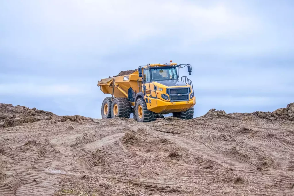 chantier de méthanisation en Mayenne